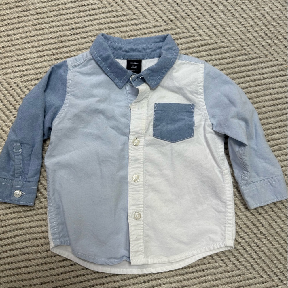 Baby Gap Button Down Shirt Size 12-18 months